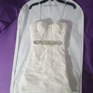 Caché white short dress